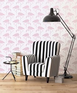 Alternative view of Fishing Flamingos