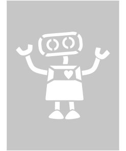 Szablon malarski robot na scianę
