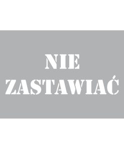 Szablon malarski nie zastawiać Stencil