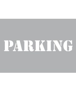 Szablon malarski Parking