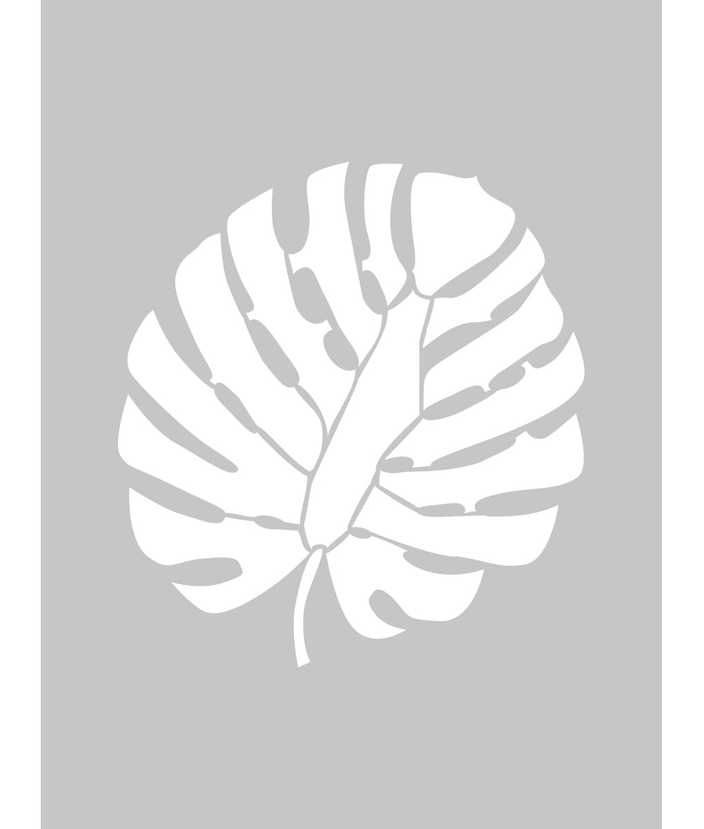 Monstera 2 - aplikacja - Stencils - szablony malarskie i dekoracyjne