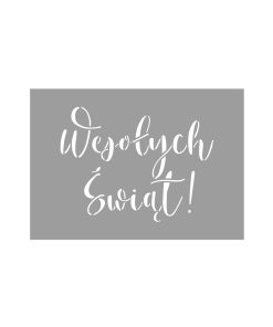Wesołych Świąt 1 - szablon do sztucznego śniegu