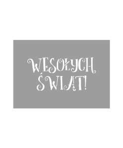 Wesołych Świąt 2 - szablon do sztucznego śniegu