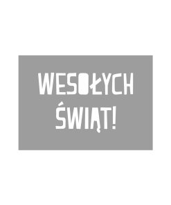 Wesołych Świąt 3 - szablon do sztucznego śniegu