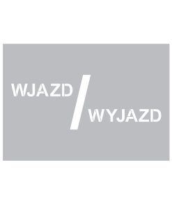 WJAZD/WYJAZD - szablon ostrzegawczy, przemysłowy