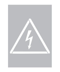 Ostrzeżenie prze napięciem elektrycznym GW012- 64x56cm