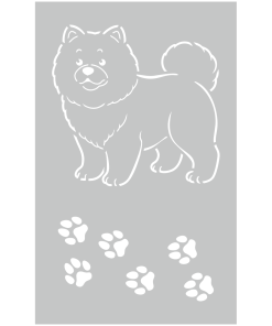 Piesek Chow Chow - aplikacja 30x48cm