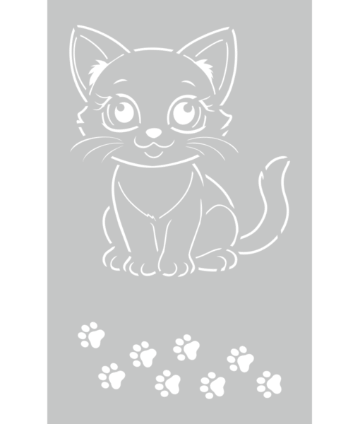 Kotek - aplikacja 30x48cm