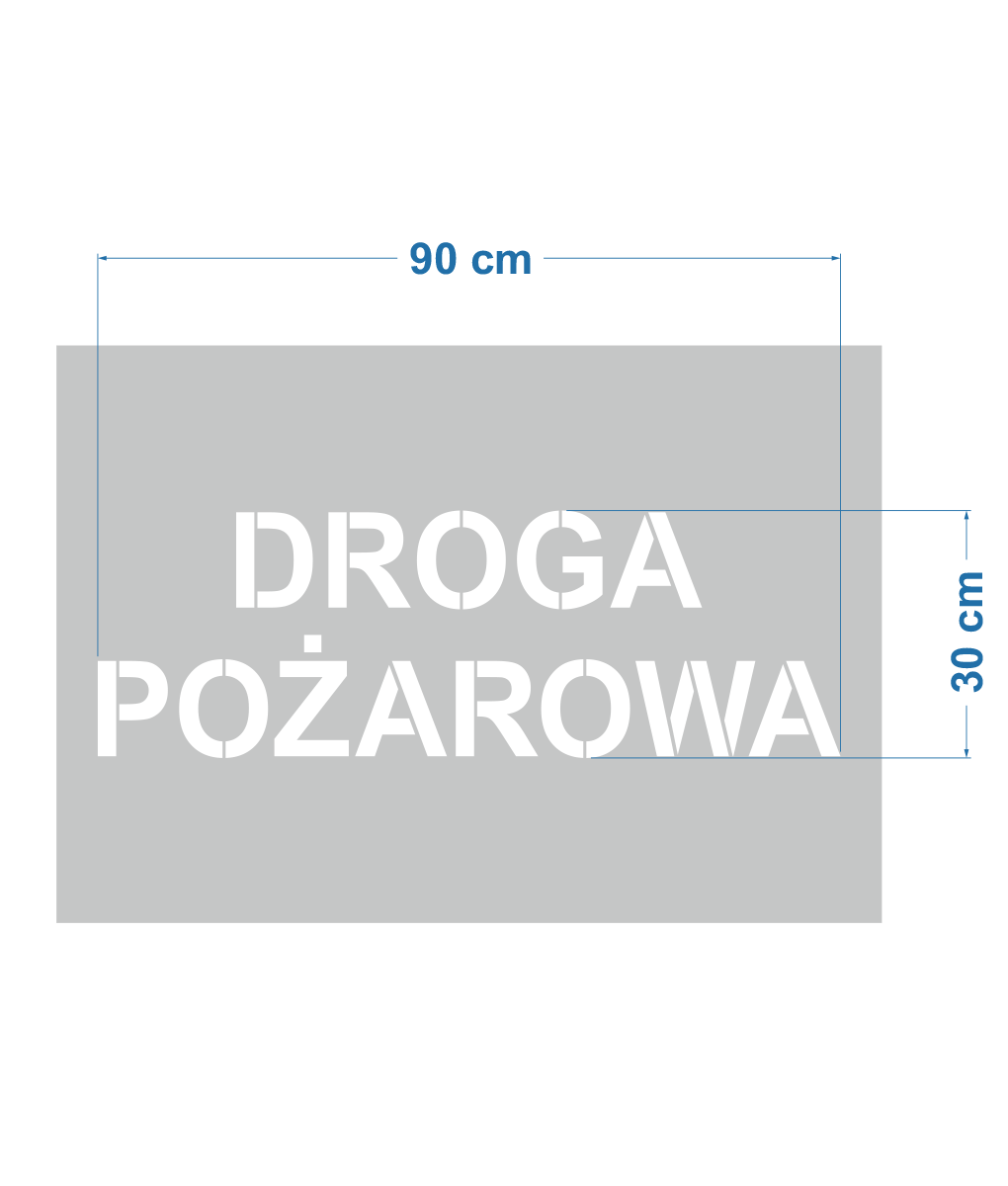 Droga pożarowa - 30x90cm
